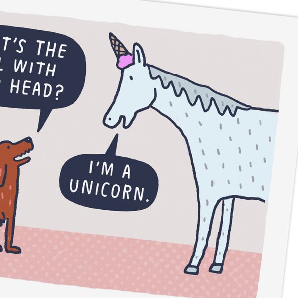 Hallmark Shoebox Funny Birthday Card (Delicious Unicorn) #6