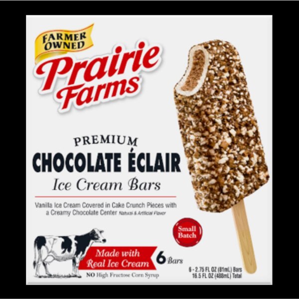 Prairie Farms, Chocolate, Éclair Bars, 6 ct, 16.5 oz