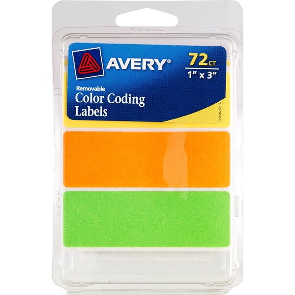 Avery Neon Removeable Color Coding Labels