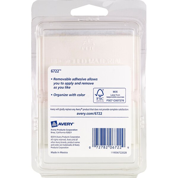 Avery Neon Removeable Color Coding Labels
