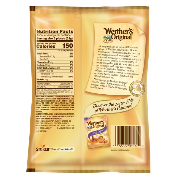 Werther's Original Hard Carmel Coffee Candy, 5.5 oz