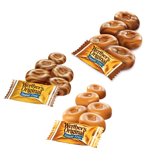 Werther's Sugar Free Assorted Hard Caramel Candies, 7.7 oz