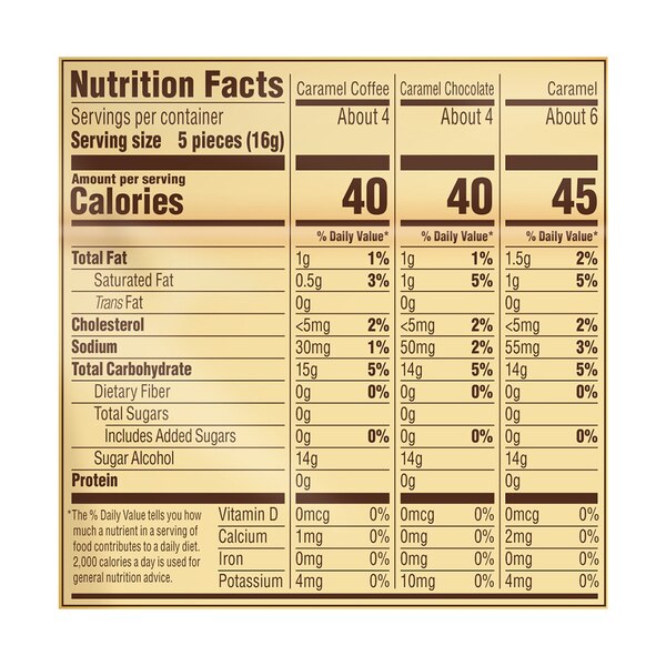 Werther's Sugar Free Assorted Hard Caramel Candies, 7.7 oz