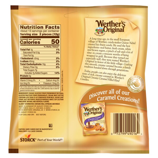 Werther's Original Creamy Caramel Filled Hard Candy, 5.5 oz