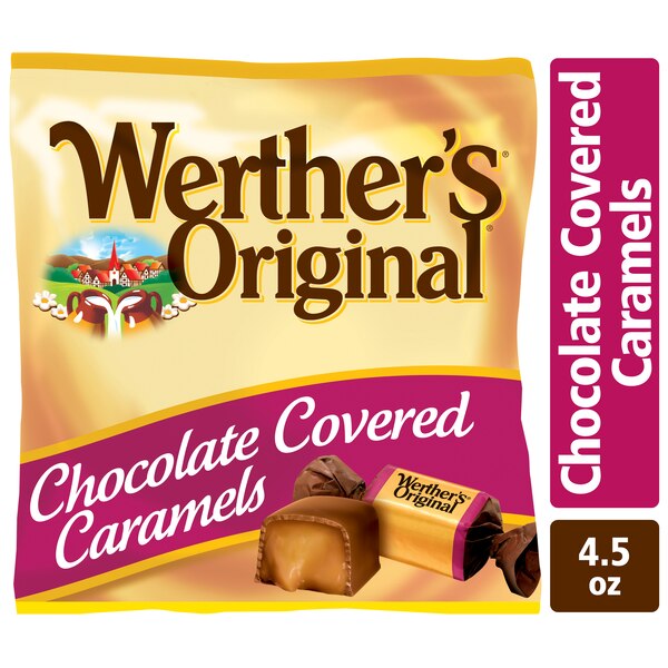 Werther's Original Soft Chocolate Covered Caramel Candy, 4.51 oz
