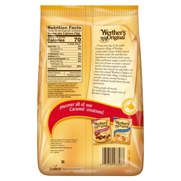 Werther's Original Caramel Hard Candy, 34 OZ
