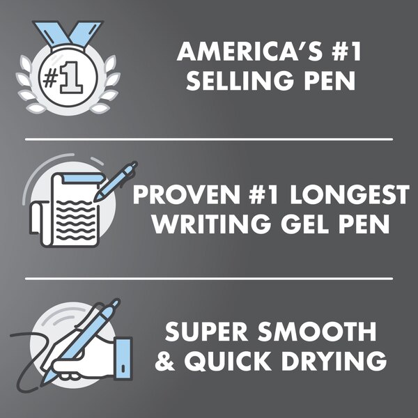 G2 Edge Gel Ink Pen, Black Ink, 5 ct