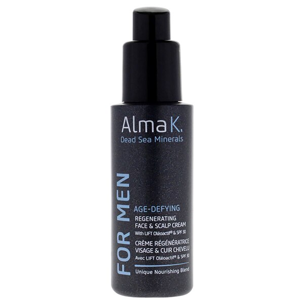 Alma K Age Defying Regenerating Face and Scalp Cream for Men, 2 OZ