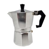 KLOC 6-Cup Stove-Top Espresso Coffee Maker, Aluminum, Silver, thumbnail image