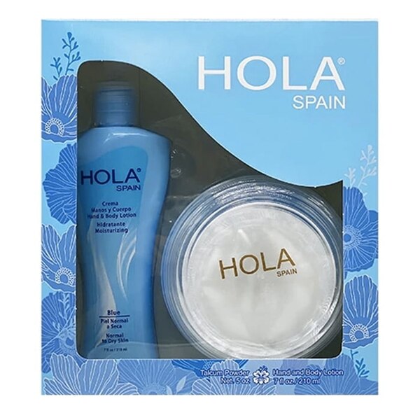 Hola Spain Gift Set, Talcum Powder and Hand and Body Cream