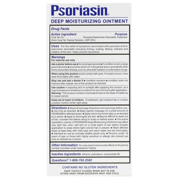 Psoriasin Deep Moisturizing Ointment, 4.2 OZ