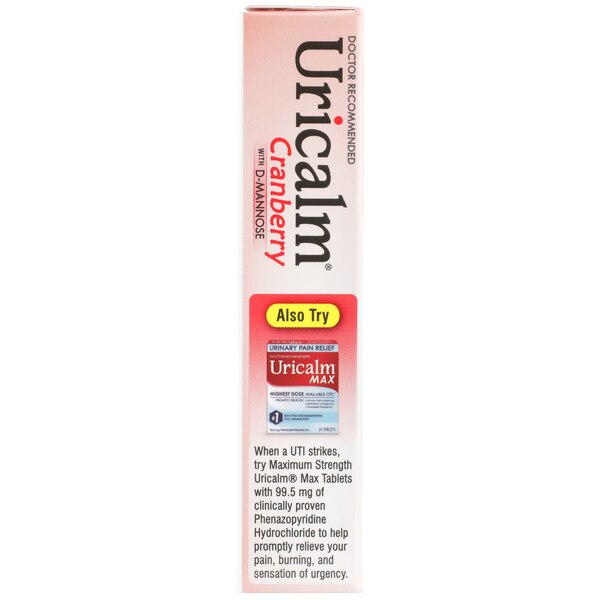 Uricalm Cranberry Daily Dietary Supplement Chewable Tablets, 60 CT