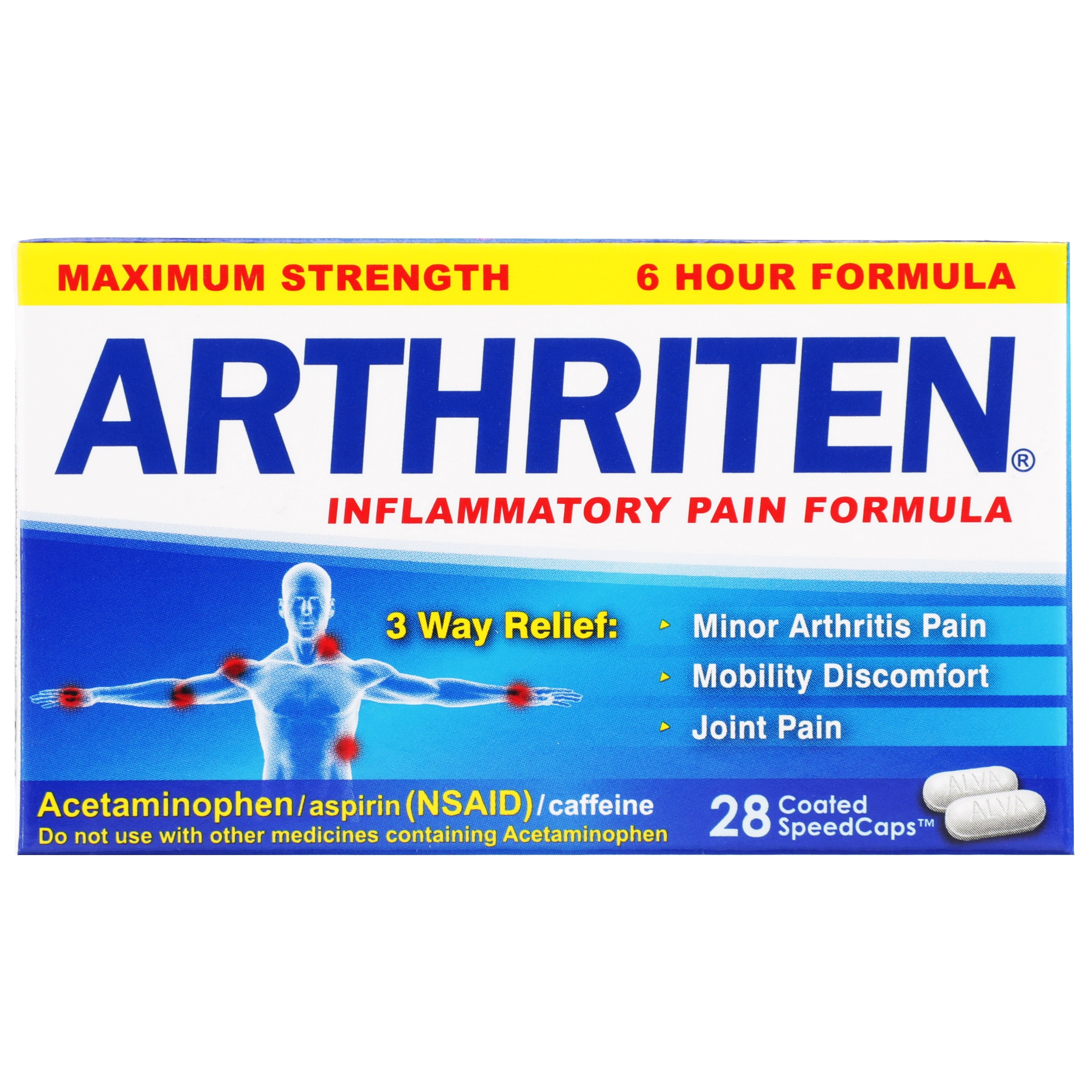 Arthriten Inflammatory Pain Formula Caplets, 28 CT