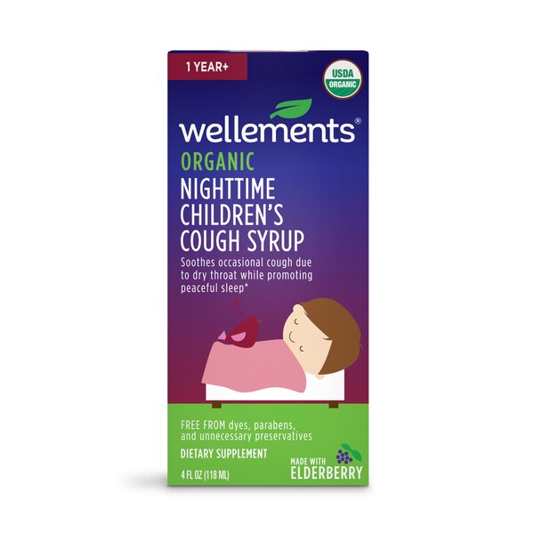 Wellements Children's Organic Nighttime Cough Syrup, 4 OZ