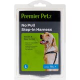 Premier Pet No Pull Step-In Harness, Black, Medium, thumbnail image