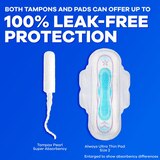 Tampax Pearl Tampons with LeakGuard Braid, Unscented, Regular, thumbnail image 4 of 13