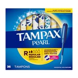 Tampax Pearl Tampons with LeakGuard Braid, Unscented, Regular, thumbnail image