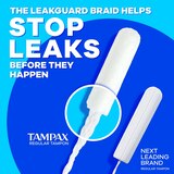 Tampax Pearl Tampons with LeakGuard Braid, Unscented, Super, thumbnail image 5 of 13