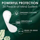 L. Organic Ultra Thin Panty Liners, Extra Long, 80 CT, thumbnail image