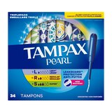 Tampax Pearl Tampons with LeakGuard Braid, Unscented, Light/Regular/Super, thumbnail image
