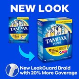 Tampax Pearl Tampons with LeakGuard Braid, Unscented, Light/Regular/Super, thumbnail image