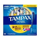 Tampax Pearl Tampons with LeakGuard Braid, Unscented, Regular, thumbnail image