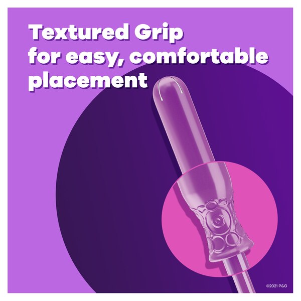 Tampax Radiant Plastic Tampons, Unscented, Regular