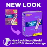 Tampax Radiant Plastic Tampons, Unscented, Super, thumbnail image