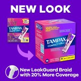 Tampax Pocket Radiant Super Unscented Compact Tampons, 16 CT, thumbnail image