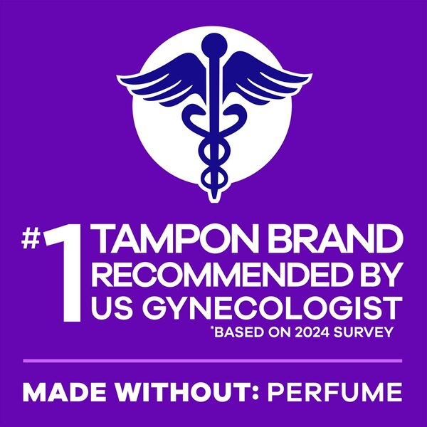 Tampax Pocket Radiant Compact Tampons Duo Pack Regular/Super Absorbency, Unscented, 28 Count