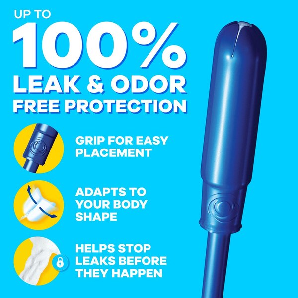 Tampax Pearl Tampons with LeakGuard Braid, Unscented, Ultra