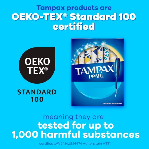 Tampax Pearl Tampons with LeakGuard Braid, Unscented, Ultra