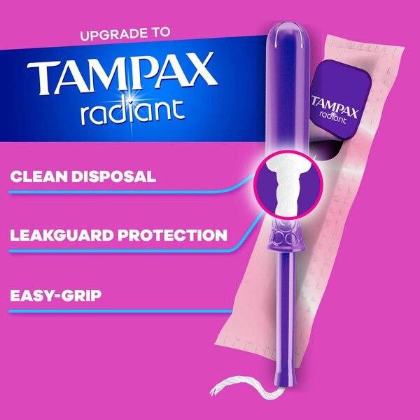 Tampax Pearl Tampons with LeakGuard Braid, Unscented, Ultra