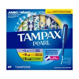 Tampax Pearl Tampons with LeakGuard Braid, Unscented, Light/Regular/Super, thumbnail image