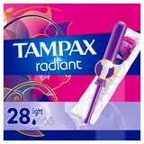 Tampax Radiant Tampons Light Absorbency, Unscented, 28 CT, thumbnail image