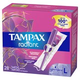 Tampax Radiant Tampons Light Absorbency, Unscented, 28 CT, thumbnail image