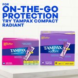 Tampax Radiant Tampons Duo Pack, Unscented, Light/Regular, 26 CT, thumbnail image