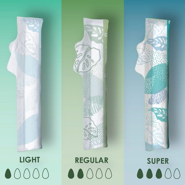 L. Organic Cotton Light & Regular Tampons, 30 CT