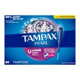 Tampax Pearl Tampons Ultra Absorbency with LeakGuard Braid, Unscented, 18 Count, thumbnail image