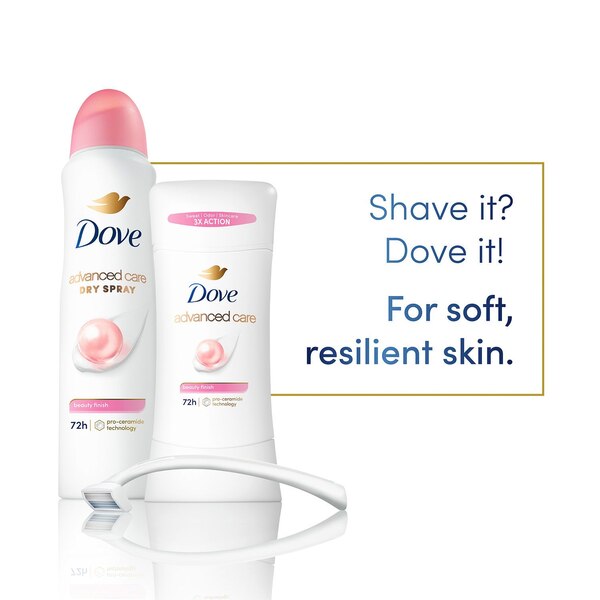 Dove Advanced Care 48-Hour Antiperspirant & Deodorant Stick, Beauty Finish, 2.6 OZ