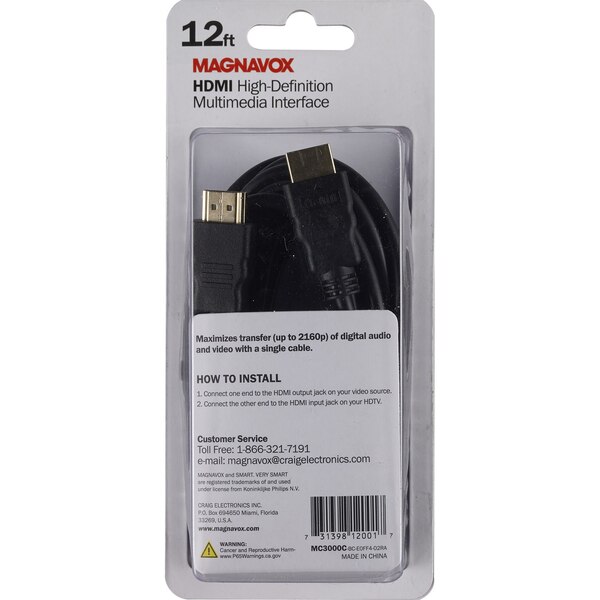 Craig HDMI Cable 12 Feet