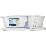Sterilite Dish Drainer Set, White, thumbnail image