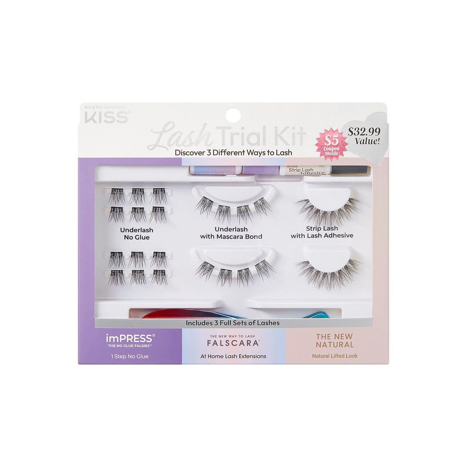 KISS imPRESS + Falscara Lash Trial Kit