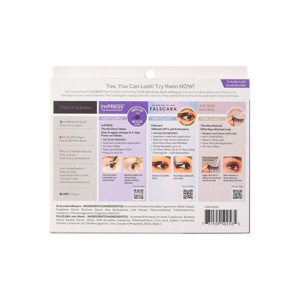 KISS imPRESS + Falscara Lash Trial Kit