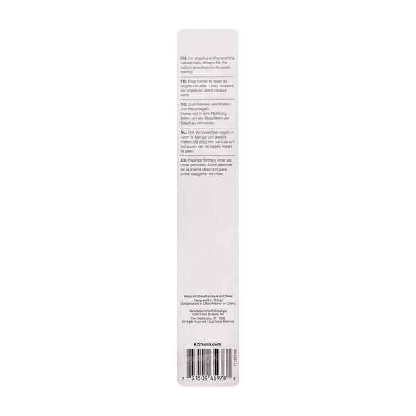 KISS Medium Emery Boards, 5CT