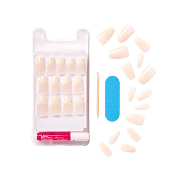 KISS Salon Acrylic Nude False Nails