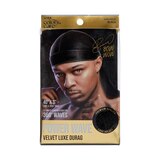 KISS Colors & Care Power Wave Velvet Luxe Durag, Black, thumbnail image