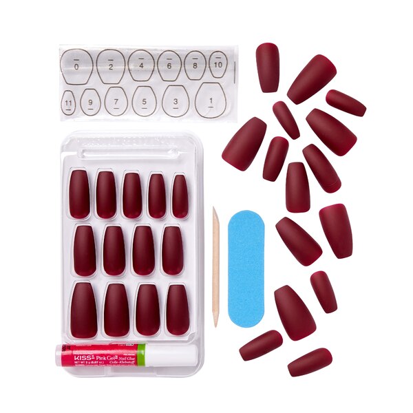 KISS Gel Fantasy Ready-to-Wear Gel Manicure Kit , 28CT, Sunny Afternoon