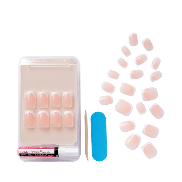 Kiss Salon Acrylic French, 1 Pack, 28CT