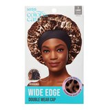 KISS Colors & Care Silky Satin Wide Edge Double Wear Cap, Leopard, Extra Large, thumbnail image
